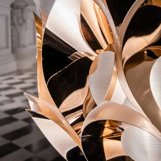 Flora - design-hanglamp, 50 cm van Slamp in Koper – productfoto 3 van 5