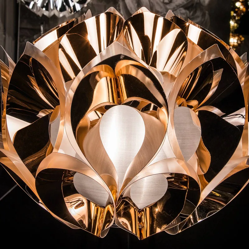 Flora - design-hanglamp, 50 cm van Slamp in Koper – productfoto 4 van 5
