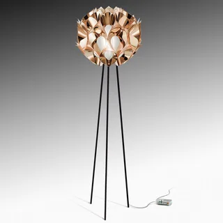 Flora – designad golvlampa, koppar från Slamp i Koppar, Silver – produktbild 2 av 5