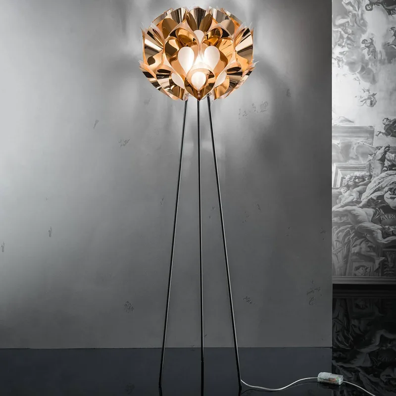 Flora - Design vloerlamp, koper by Slamp in Copper, Silver – product photo