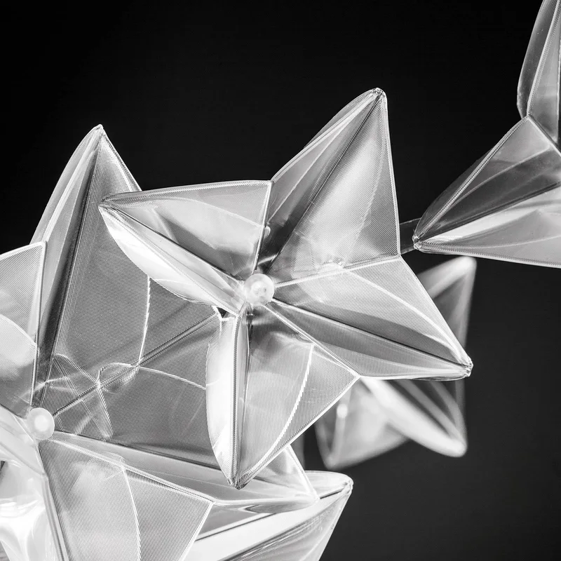 Hanami Ceiling/Wall plafondlamp, Prisma van Slamp in Wit-doorzichtig – productfoto 5 van 5