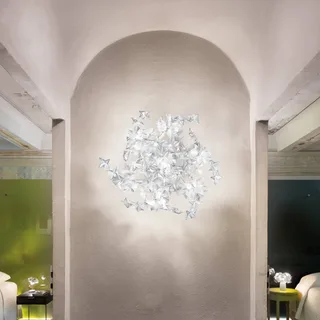 Hanami Ceiling/Wall plafondlamp, Prisma van Slamp in Wit-doorzichtig – productfoto 4 van 5