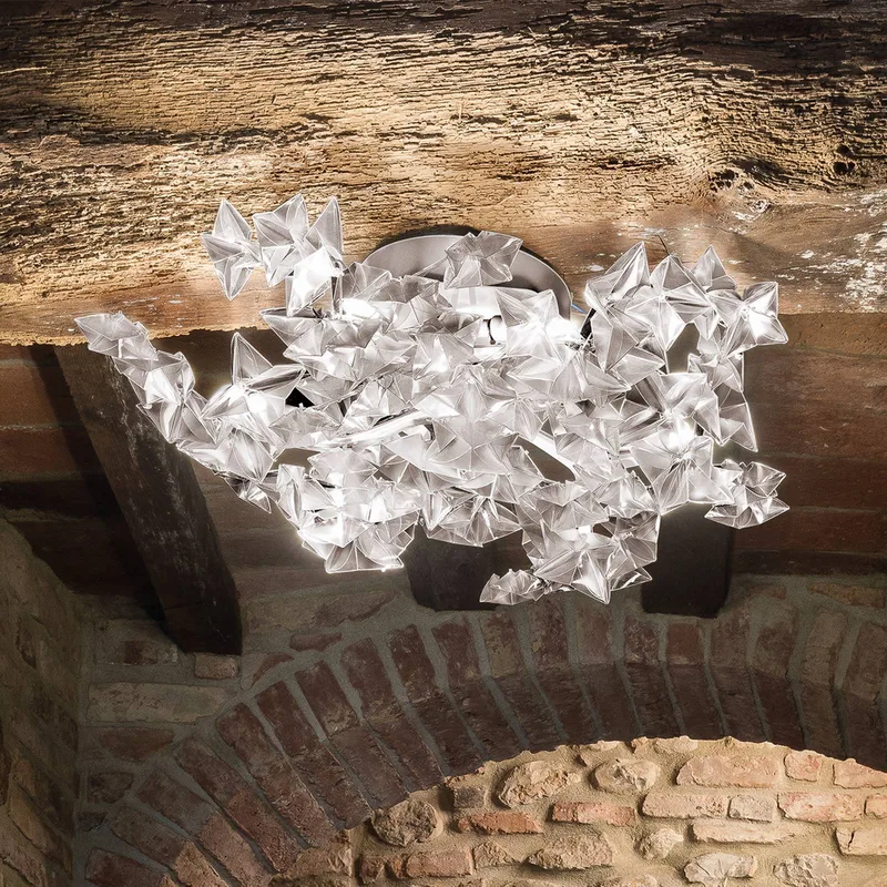 Hanami Ceiling/Wall plafondlamp, Prisma by Slamp in Wit-doorzichtig – product photo