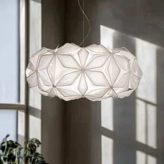 Hanglamp C'EST LA VIE, wit/transparante kabel, Ø 53 cm von Slamp in Weiß, Transparent – Produktfoto 1 von 5