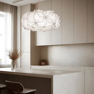 Hanglamp C'EST LA VIE, wit/transparante kabel, Ø 53 cm von Slamp in Weiß, Transparent – Produktfoto 2 von 5