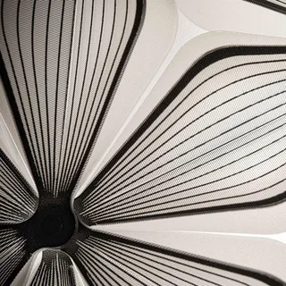 Hanglamp C'EST LA VIE, zwart/kabel zwart, Ø 70 cm van Slamp in Zwart, Wit – productfoto 5 van 5