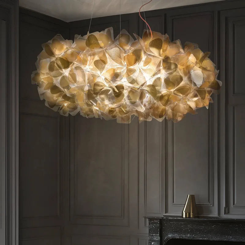 hanglamp Clizia Mama Non Mama, Ø 78 cm, goud/helder de Slamp en Or, Helder – photo du produit