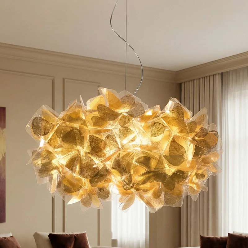 hanglamp Clizia Mama Non Mama, Ø53cm, goud/helder de Slamp en Or, Helder – photo du produit