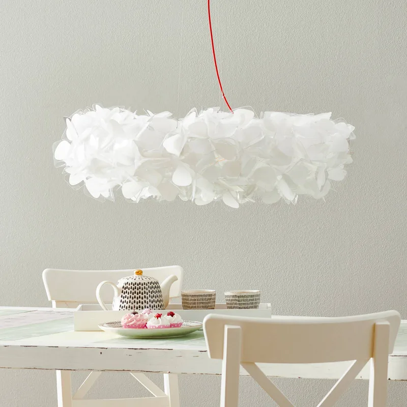 hanglamp Clizia Mama Non Mama, Ø78cm, wit/rood de Slamp en Blanc, Rouge – photo du produit