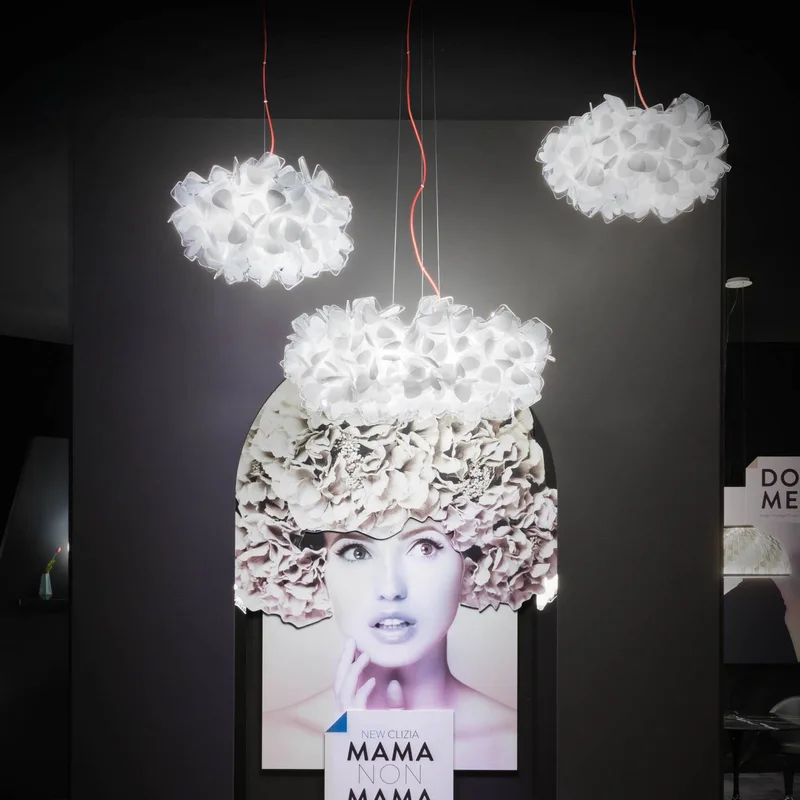 hanglamp Clizia Mama Non Mama, Ø78cm, wit/rood van Slamp in Wit, Rood – productfoto 2 van 5