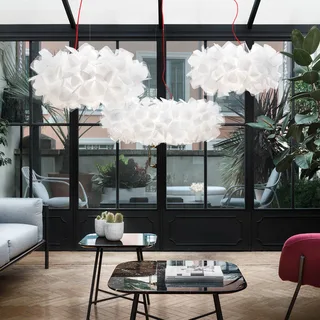 hanglamp Clizia Mama Non Mama, Ø78cm, wit/rood van Slamp in Wit, Rood – productfoto 3 van 5