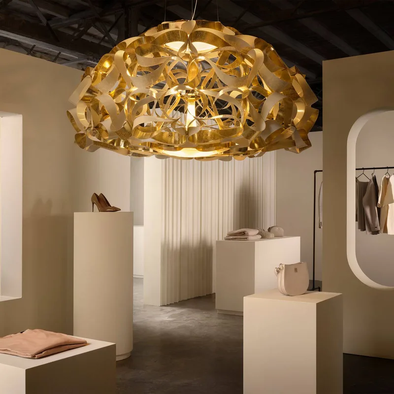 hanglamp Quantica, Ø 120 cm by Slamp in Gold – product photo 4 of 5