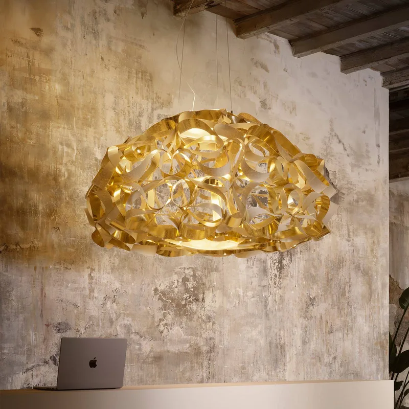 hanglamp Quantica, Ø 120 cm by Slamp in Gold – product photo 2 of 5