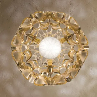 hanglamp Quantica, Ø 75 cm van Slamp in Goud – productfoto 3 van 4