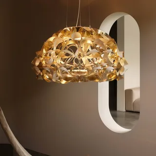 hanglamp Quantica, Ø 75 cm van Slamp in Goud – productfoto 1 van 4