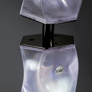 Hugo Floor LED design vloerlamp prisma by Slamp in Transparent – product photo 2 of 5
