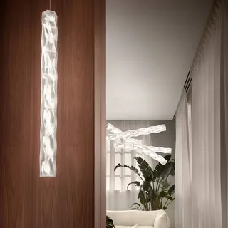Hugo verticale LED hanglamp prisma von Slamp in Transparent – Produktfoto 2 von 5