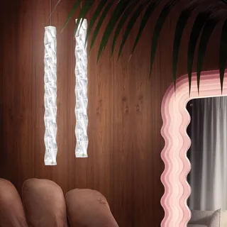 Hugo verticale LED hanglamp prisma von Slamp in Transparent – Produktfoto 4 von 5