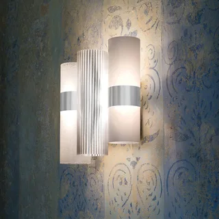 La Lollo design-wandlamp, wit de Slamp en Blanc, Transparent – photo du produit 1 sur 3