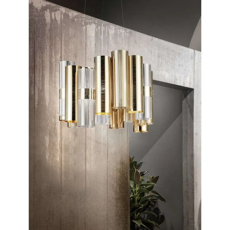 La Lollo Hanglamp M Gold von Slamp – Produktfoto