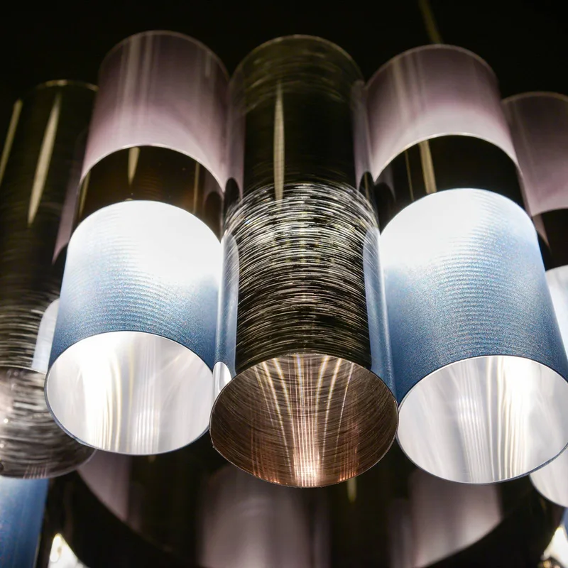 La Lollo L LED hanglamp, Ø80cm, gradiënt by Slamp in Blue, Purple, Grey – product photo 3 of 3