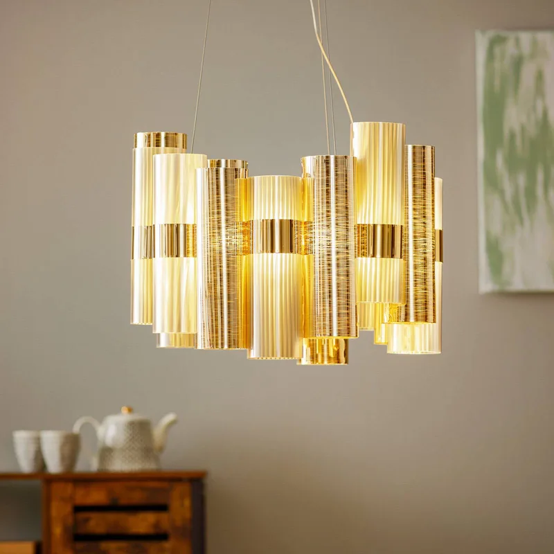 La Lollo M LED hanglamp by Slamp in Gold – product photo 2 of 5