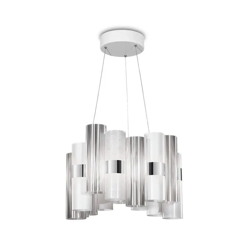 La Lollo M LED hanglamp, wit by Slamp in White, Transparent – product photo