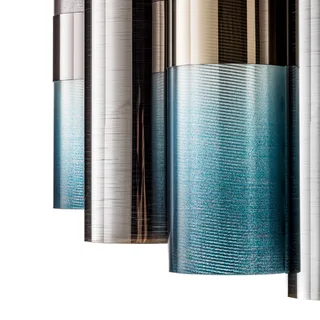 La Lollo Medium hanglamp van Slamp in Blauw, Rook – productfoto 3 van 5