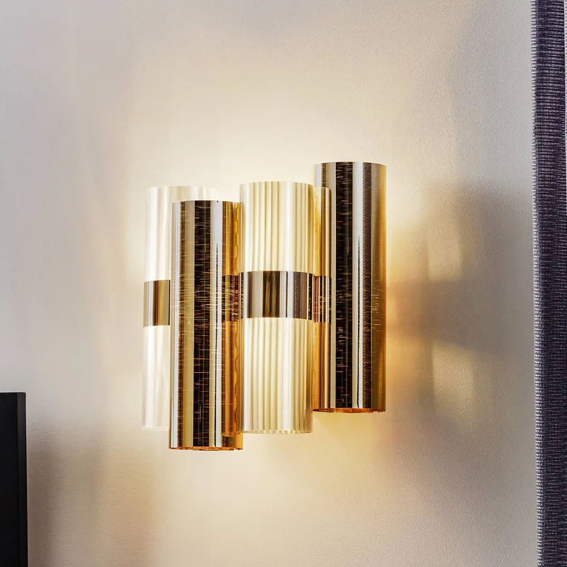 La Lollo wandlamp, goudkleurig von Slamp in Gold – Produktfoto