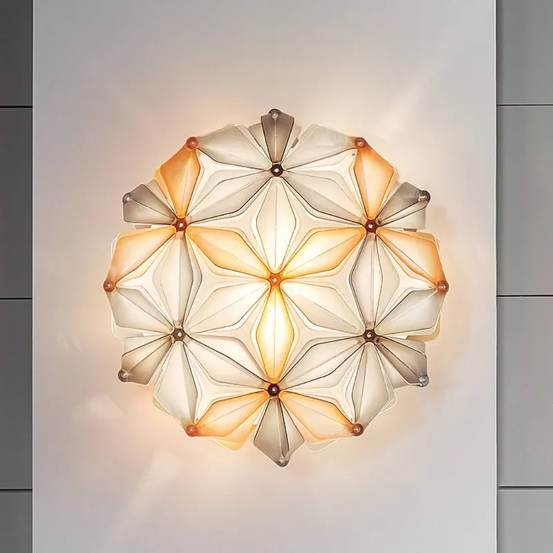 La Vie Mini plafondlamp, breedte 34 cm by Slamp in Amber – product photo