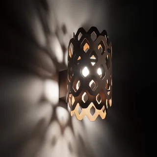 LED buiten wandlamp Charlotte, cortenstaal, hoogte 28 cm, IP65 by Slamp in Corten – product photo 4 of 5