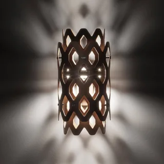 LED buiten wandlamp Charlotte, cortenstaal, hoogte 28 cm, IP65 by Slamp in Corten – product photo 5 of 5