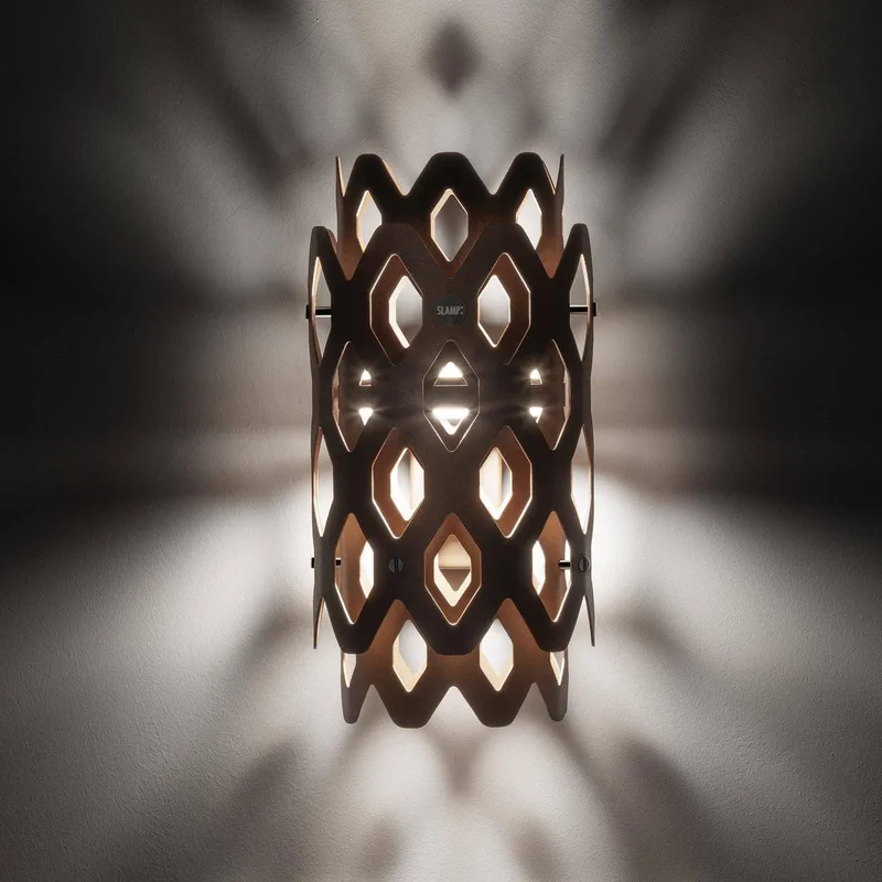 LED buiten wandlamp Charlotte, cortenstaal, hoogte 28 cm, IP65 by Slamp in Corten – product photo 5 of 5