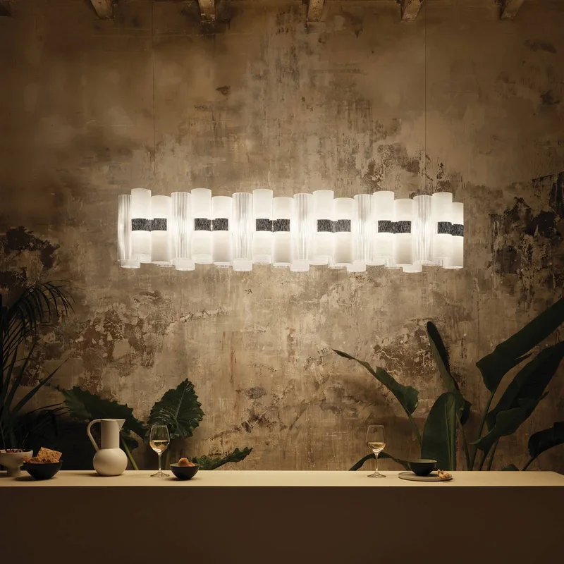 LED hanglamp La Lollo, 140 cm fra Slamp i Hvid – produktbillede