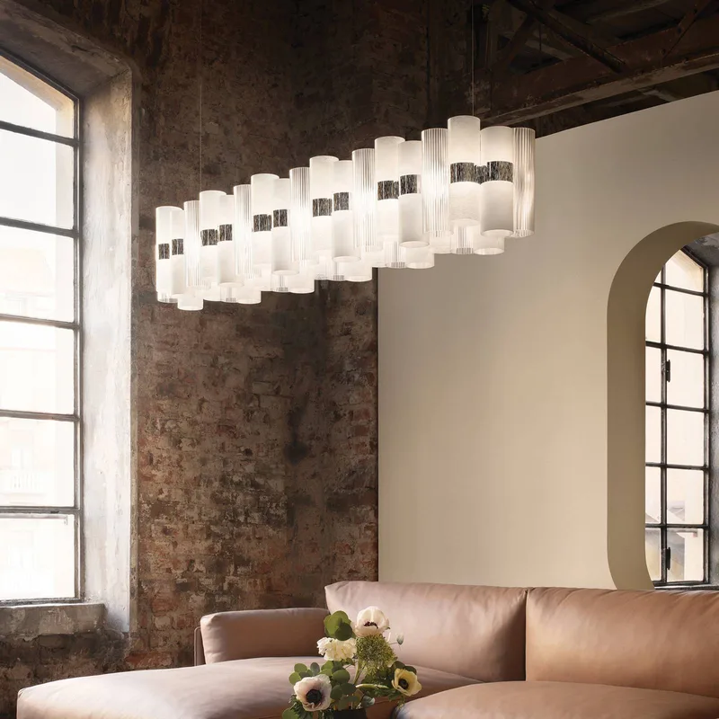 LED hanglamp La Lollo, 140 cm från Slamp i Vit – produktbild 2 av 3
