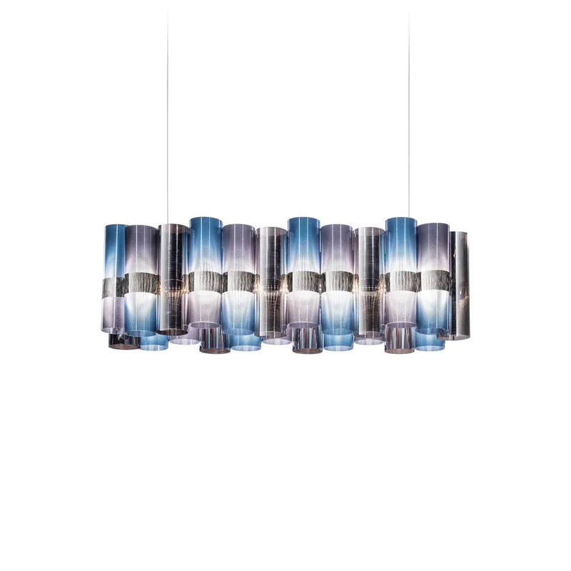 LED hanglamp La Lollo, blauw/paars, 100 cm fra Slamp i Blå, Lilla – produktbillede