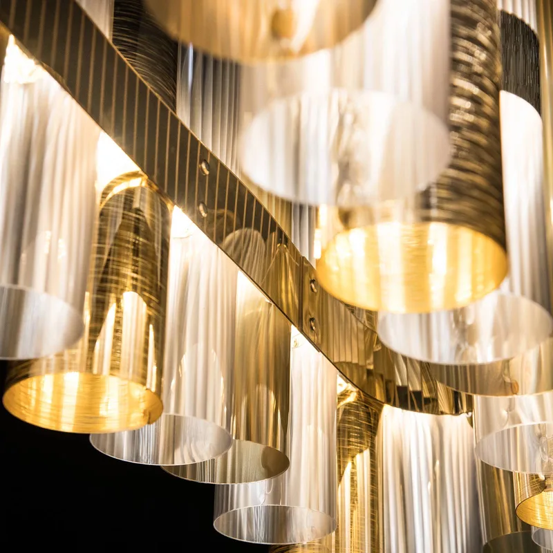 LED hanglamp La Lollo, goudkleurig, 100 cm von Slamp in Gold – Produktfoto 3 von 3
