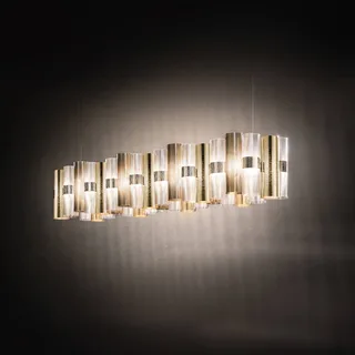 LED hanglamp La Lollo, goudkleurig, 140 cm by Slamp in Gold – product photo 2 of 3