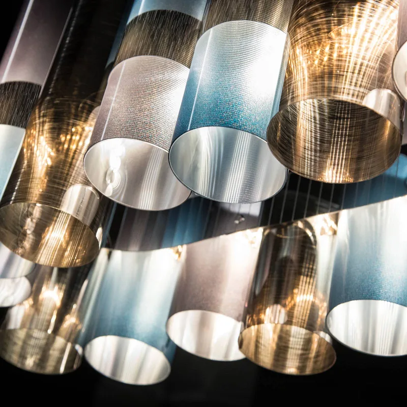 LED hanglamp La Lollo, kleur, 100 cm fra Slamp i Tin – produktbillede