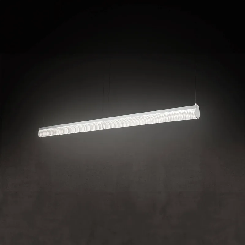 LED-hanglamp Modula Double, geplooid van Slamp in Grijs – productfoto 2 van 3
