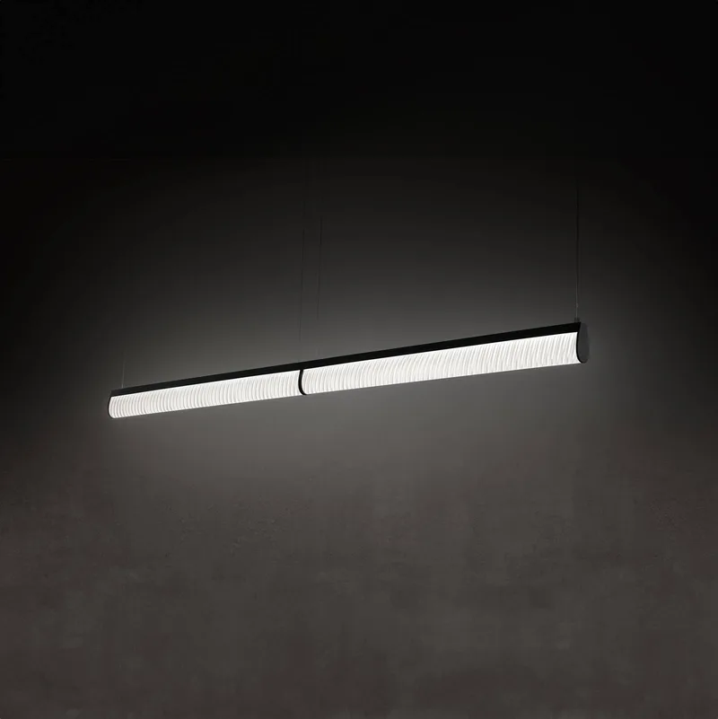 LED-hanglamp Modula Double, geplooid by Slamp in Black – product photo