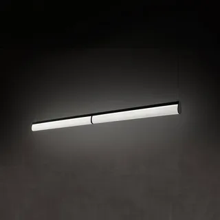 LED hanglamp Modula Double, kristal van Slamp in Zwart – productfoto 2 van 3