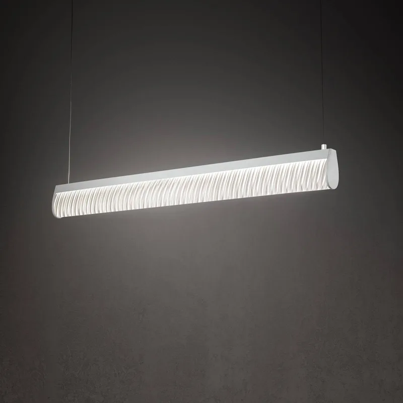 LED-hanglamp Modula, geplooid by Slamp in Light grey – product photo