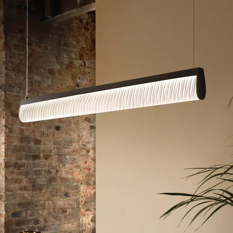 LED-hanglamp Modula, geplooid by Slamp in Black – product photo