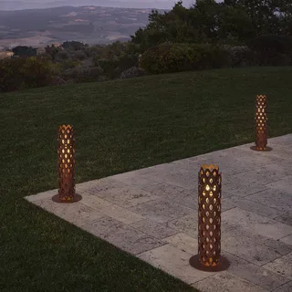 LED tuinpadverlichting Charlotte, cortenstaal, hoogte 63 cm, IP65 från Slamp i Corten – produktbild 3 av 4