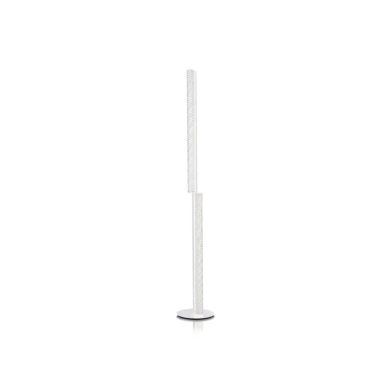 LED vloerlamp Modula gedraaid, geplooid van Slamp in Lichtgrijs – productfoto 3 van 3