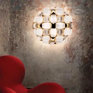 Mida plafondlamp, 50 cm, wit-goud de Slamp en Blanc, Or – photo du produit 4 sur 5