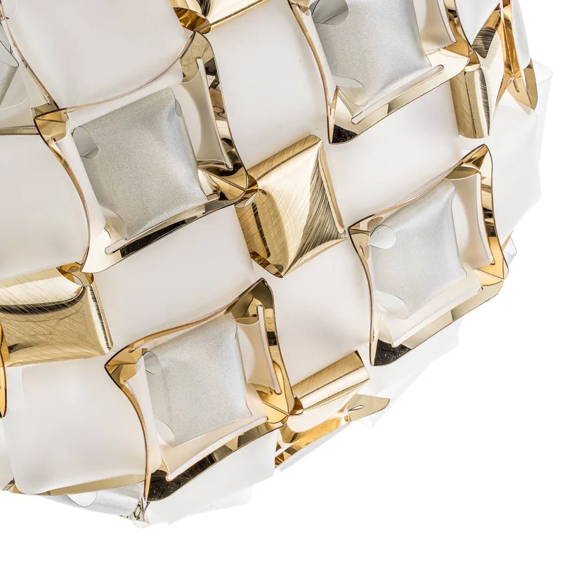 Mida plafondlamp, 50 cm, wit-goud de Slamp en Blanc, Or – photo du produit 5 sur 5