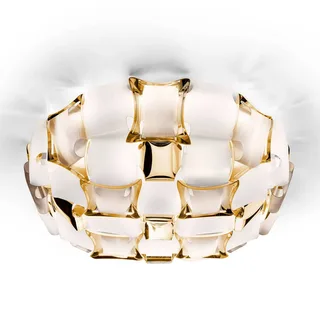 Mida plafondlamp, 50 cm, wit-goud de Slamp en Blanc, Or – photo du produit 1 sur 5