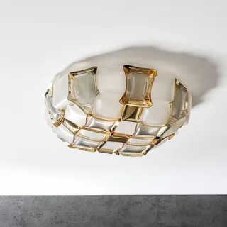 Mida plafondlamp, 50 cm, wit-goud de Slamp en Blanc, Or – photo du produit 3 sur 5